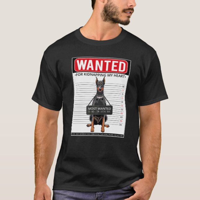Dobermann Hundras 20 T Shirt (Framsida)