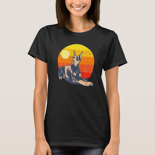 Dobermann Hundras 20 T Shirt (Framsida)