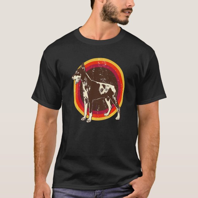 Dobermann Hundras 23 T Shirt (Framsida)