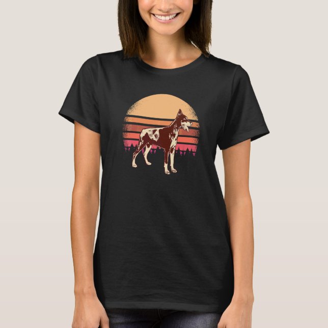 Dobermann Hundras 27 T Shirt (Framsida)
