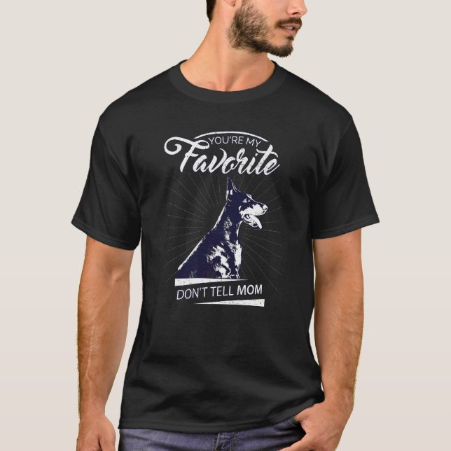 Dobermann Hundras 33 T Shirt (Framsida)