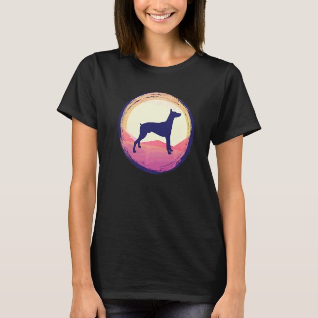 Dobermann Hundras 44 T Shirt (Framsida)