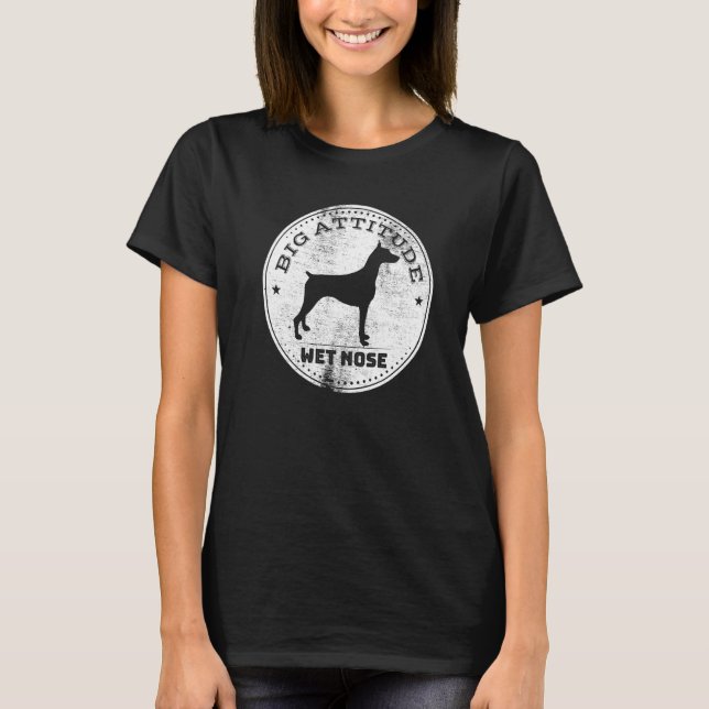 Dobermann Hundras  4 T Shirt (Framsida)