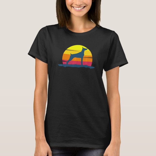 Dobermann Hundras 56 T Shirt (Framsida)