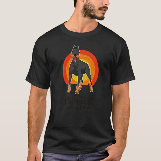 Dobermann Hundras 73 T Shirt (Framsida)