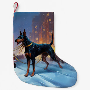 Dobermann Jul Firande Säsong Liten Julstrumpa