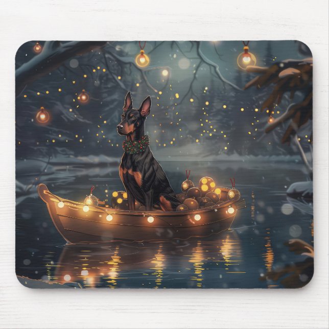 Dobermann Julfestlig resa Musmatta (Framsidan)