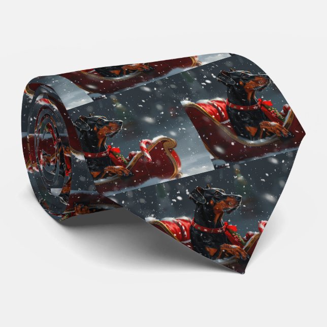 Dobermann Julfirande Slips (Rullad)