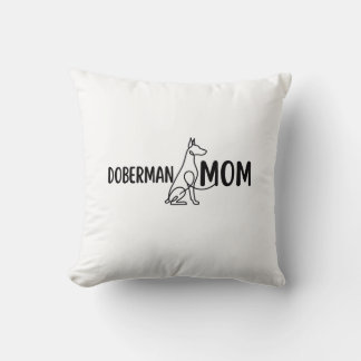 Dobermann Mamma | Hundmamma | Födelsedagspresent T Kudde