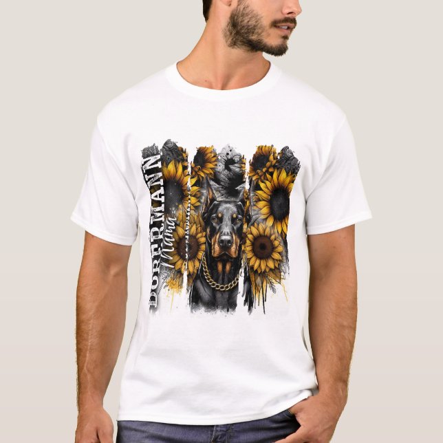 Dobermann Mamma T Shirt (Framsida)