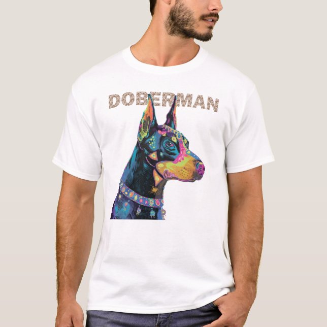 Dobermann Mamma T Shirt (Framsida)