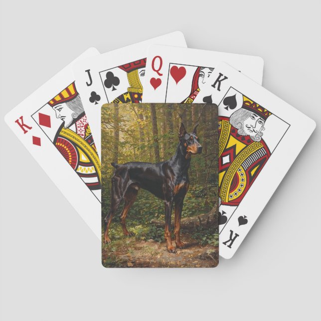 Dobermann Pinscher Casinokort (Baksidan)