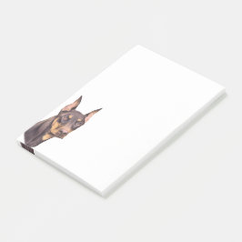 Dobermann Pinscher Hund Post-it Block
