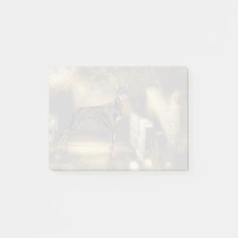 Dobermann Pinscher Hundtryck Post-it Block