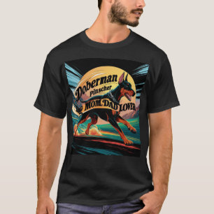 Dobermann Pinscher Mamma Pappa Älskare T Shirt