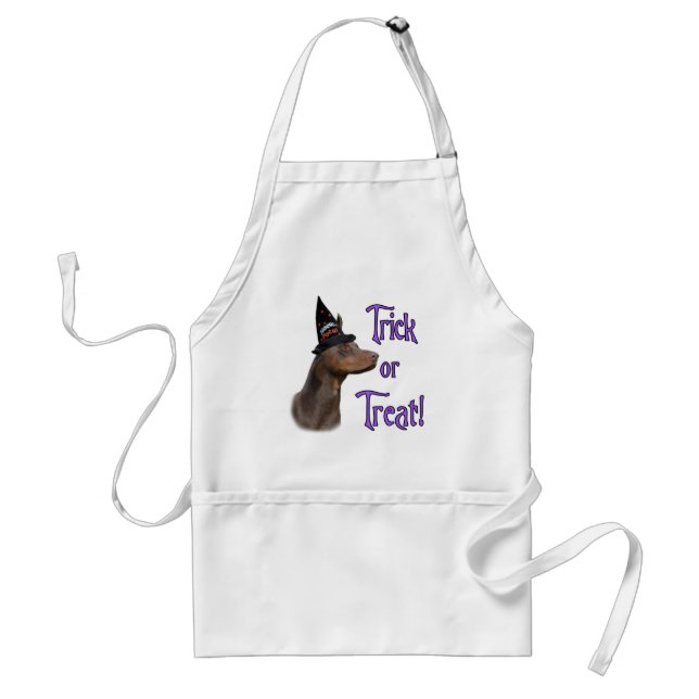 Dobermann Pinscher (röd) Trick Förkläde (Framsidan)