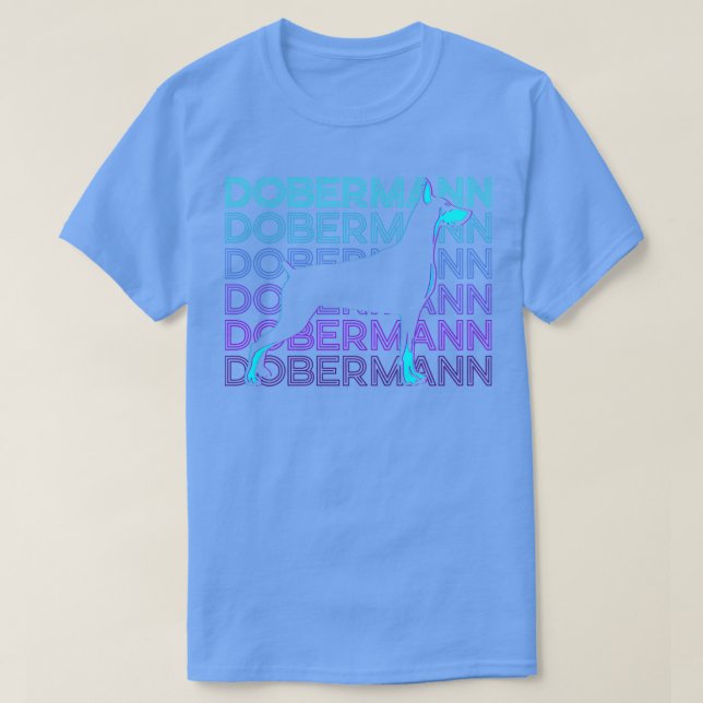 Dobermann Retro Gift T Shirt (Design framsida)