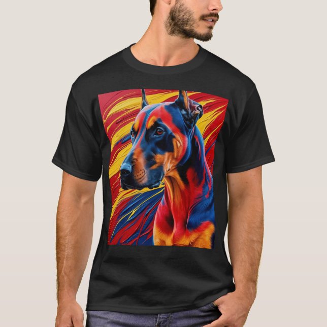 Dobermann T Shirt (Framsida)