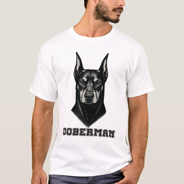 Dobermann T Shirt (Framsida)