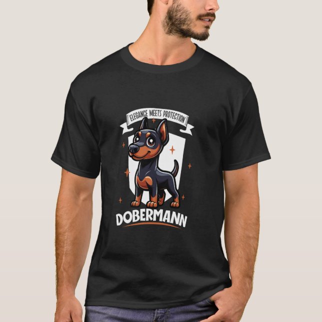 Dobermann T Shirt (Framsida)