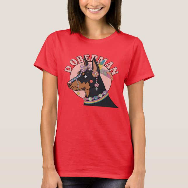 Dobermann T Shirt (Framsida)
