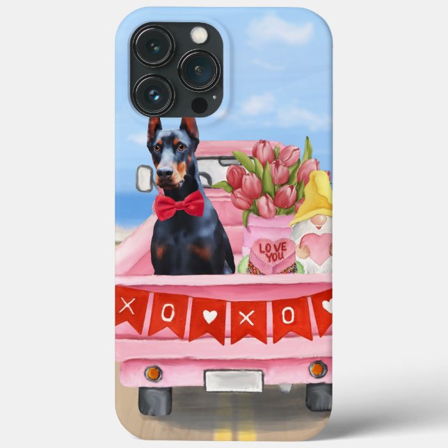 Dobermann Valentine's Day-lastbil Hjärtan (Baksida)