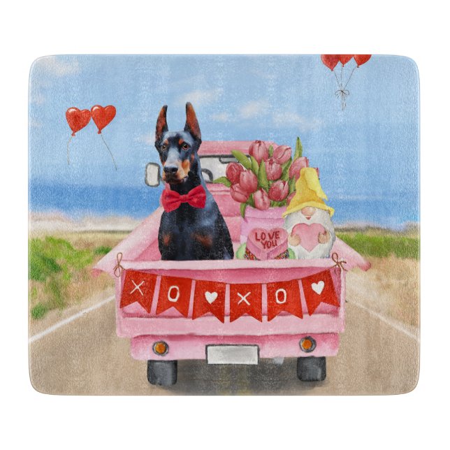 Dobermann Valentine's Day-lastbil Hjärtan (Framsidan)