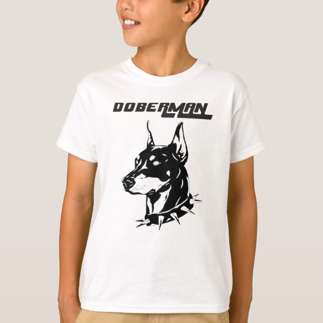 Dobermannfamilj T Shirt (Framsida)