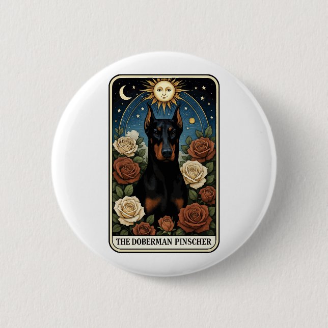 Dobermannpincher Knapp (Framsida)