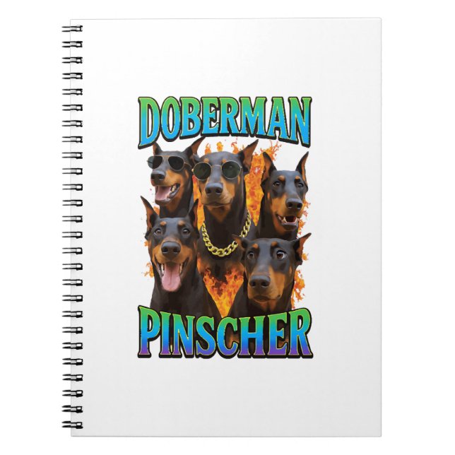 Dobermannpinscher Anteckningsbok (Framsidan)