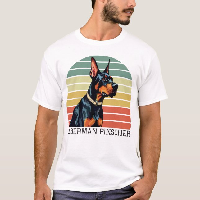 Dobermannpinscher T Shirt (Framsida)