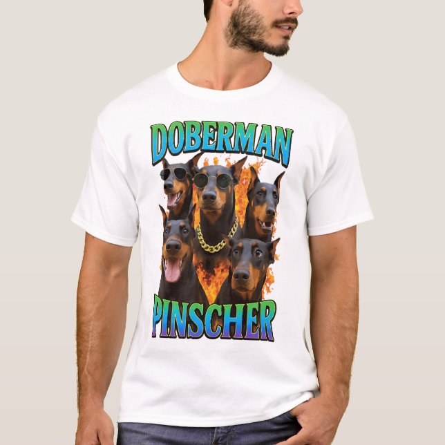 Dobermannpinscher T Shirt (Framsida)