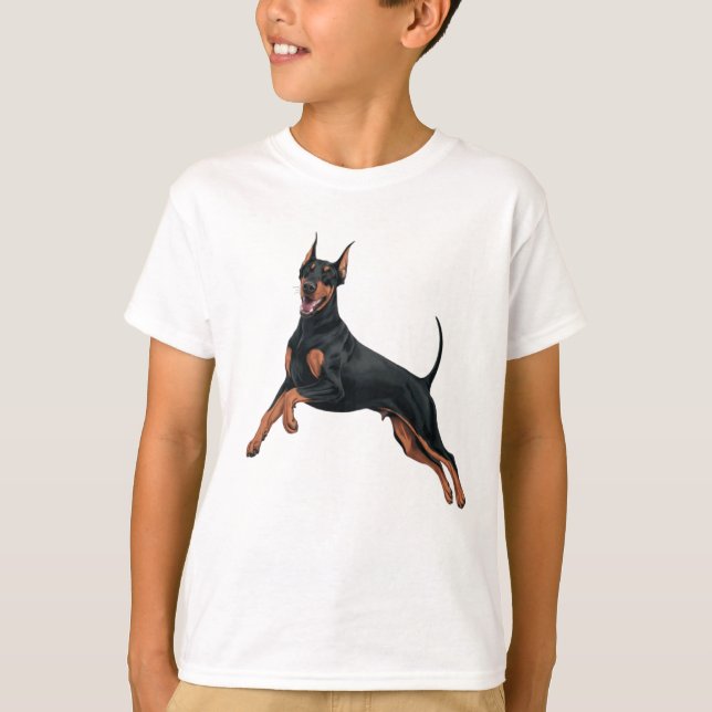 Dobermannpinscher T Shirt (Framsida)