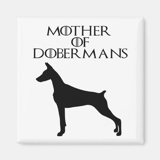 Dobermanns mamma magnet (Framsidan)