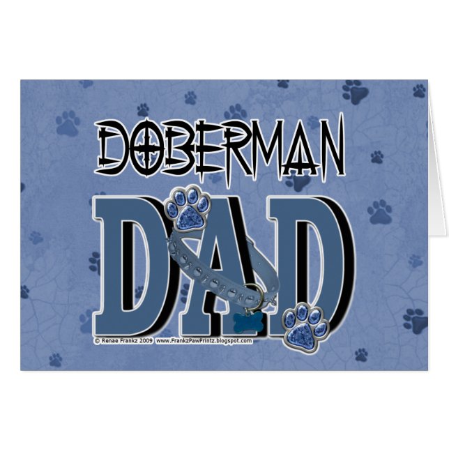 DobermanPAPPA Hälsningskort (Framsidan Horizontal)