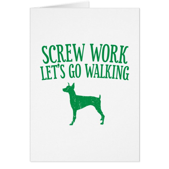 DobermanPinscher Hälsningskort (Framsidan)