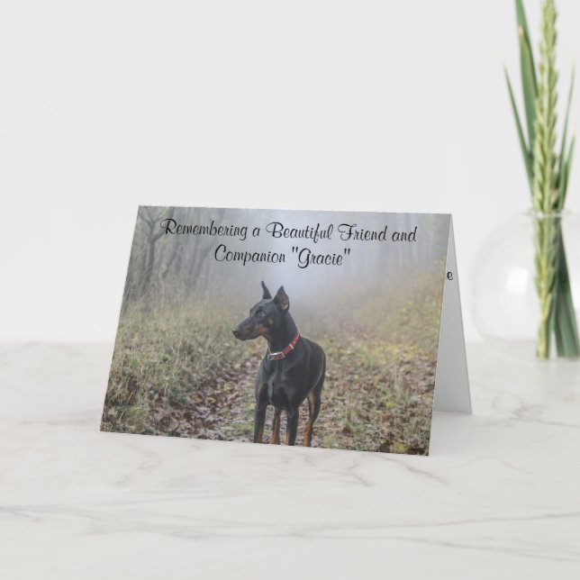 DobermanPinscher Kort (Framsida)