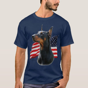 DobermanPinscher och belgare Malinois med flaggor Tröja