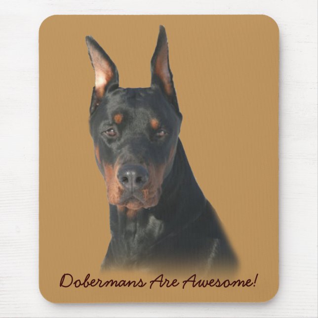 DobermanPinscherfantastisk Mousepad Musmatta (Framsidan)