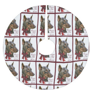 DobermanPinscherjul Julgransmatta Borstad Polyester