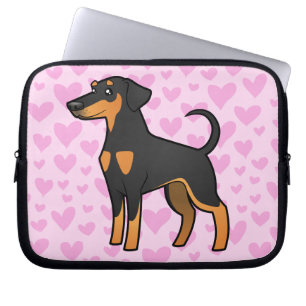 DobermanPinscherkärlek (diskettöron) Laptop Fodral