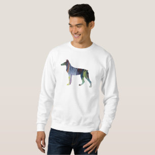 DobermanPinscherkonst Lång Ärmad Tröja