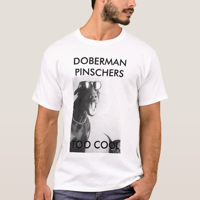 DOBERMANPINSCHERS, FÖR COOLT T SHIRT (Framsida)