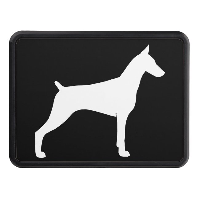 DobermanPinscherSilhouette Skydd För Dragkrok (Framsidan)