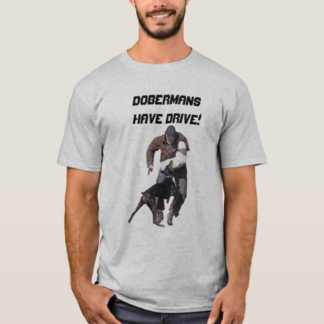 Dobermans har drev t-shirt (Framsida)