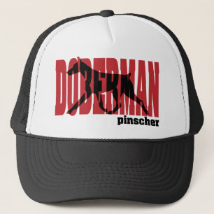 DobermanSilhouette som flyttar sig Truckerkeps