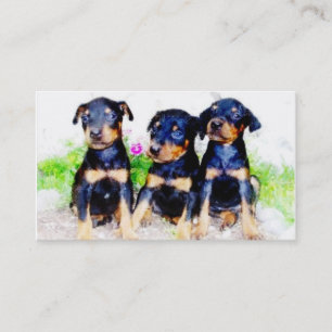 Dobermanvalpvisitkortar Visitkort