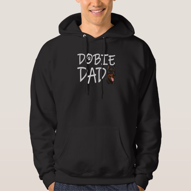 Dobie Dog Dad  Women Love Doberman Bread Love  1 Hoodie (Framsida)