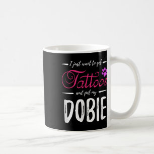 Dobie Hund älskare Tattoo Shirt Funny Doberman Hun Kaffemugg