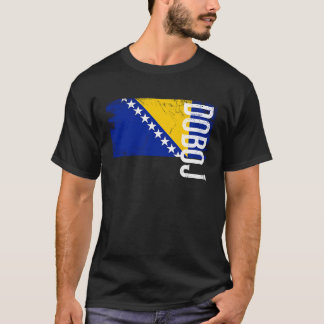 Doboj Bosniens Flagga för bosniska Manar Kvinnor K T Shirt